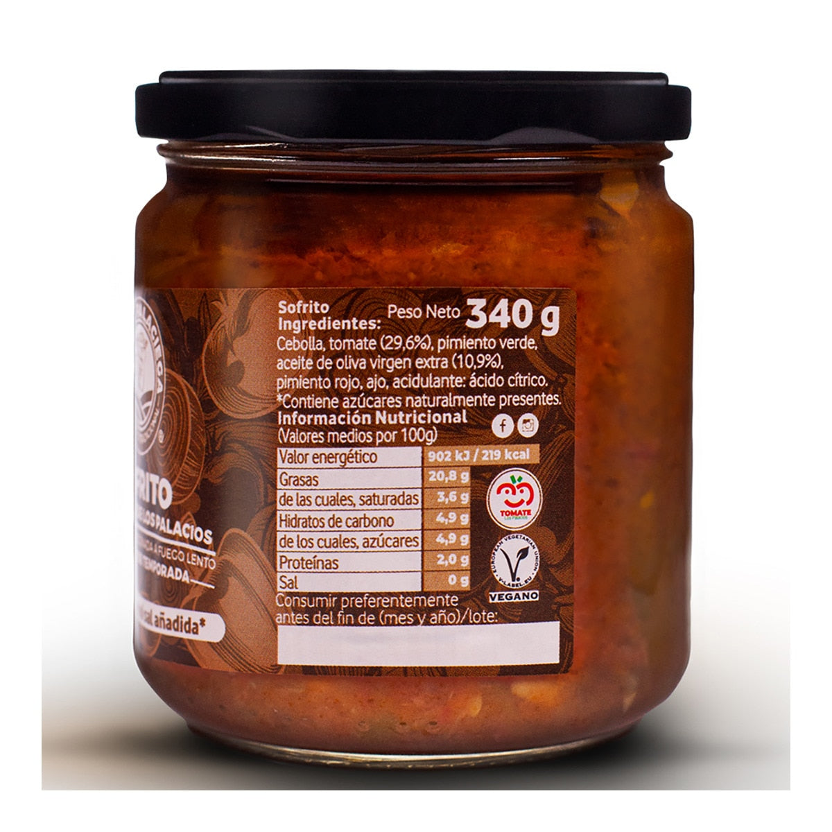 Tierra Palaciega Sofrito with Tomato – Spanish Cooking Base 340g
