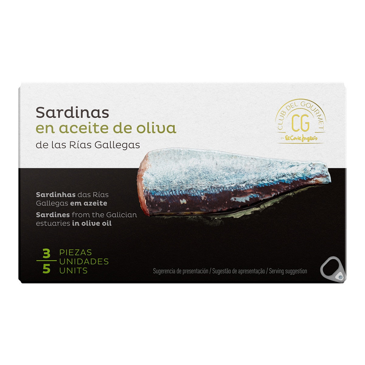 Galician Ría Sardines in Olive Oil – Club del Gourmet 80g