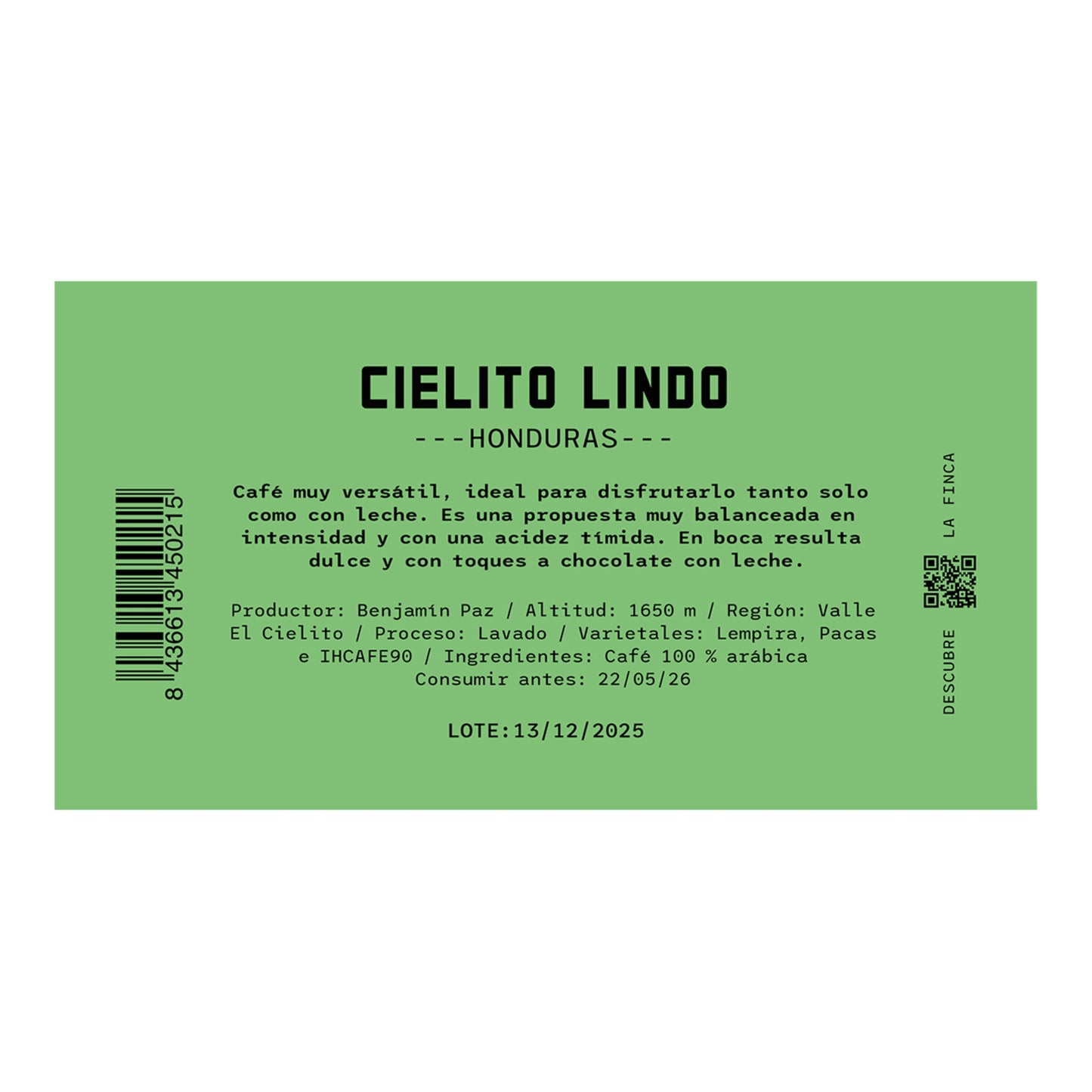 Cielito Lindo Honduras Single-Origin Coffee Beans – 250g