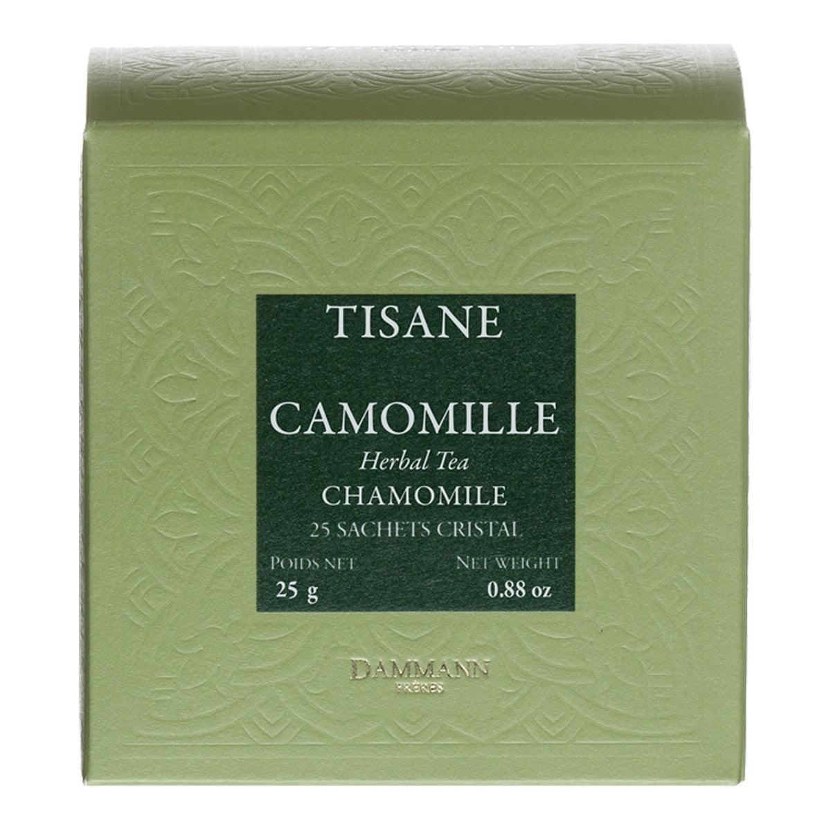 Dammann Cristal Chamomile Tea – French Herbal Infusion 25 Sachets