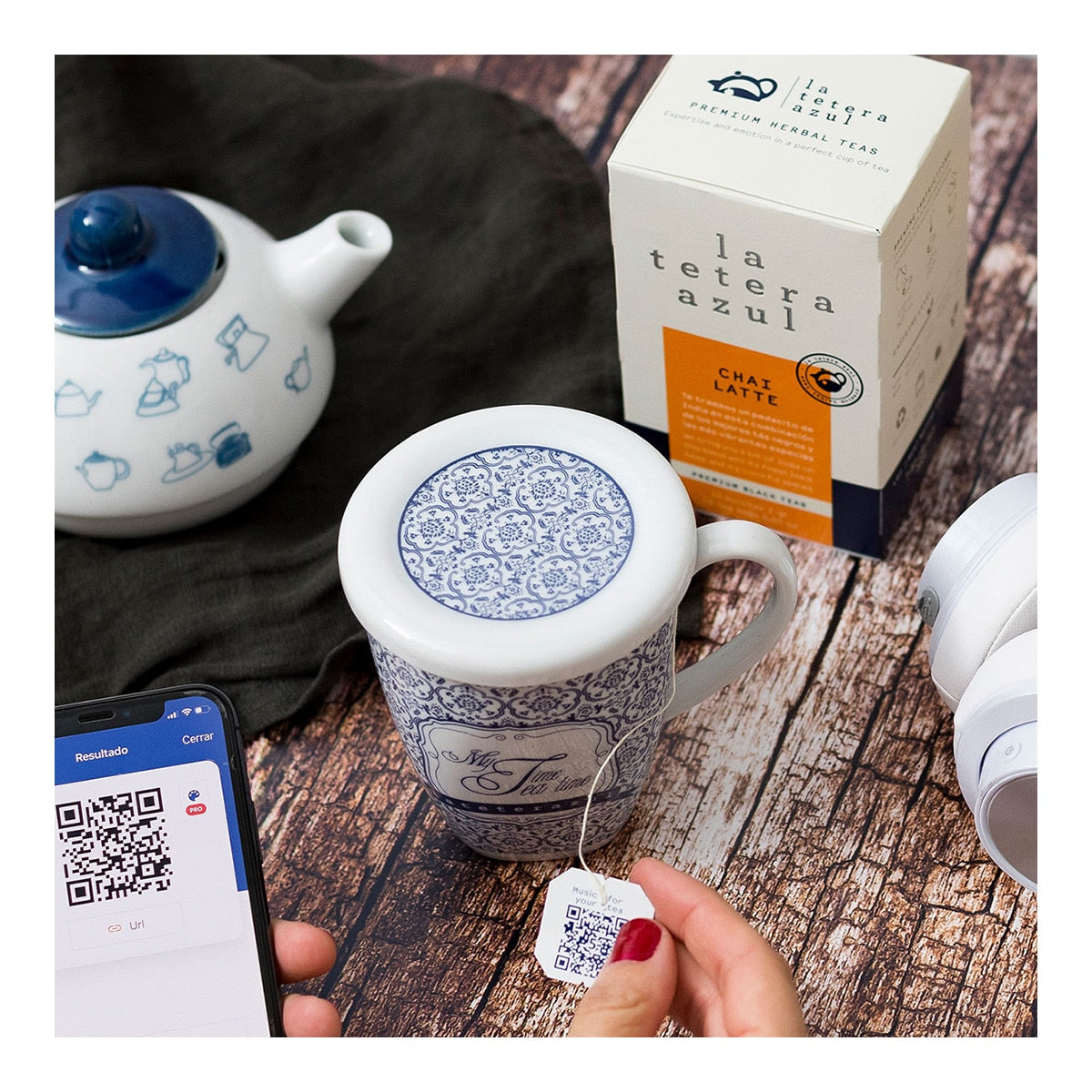 La Tetera Azul Chai Latte Tea – Premium Spiced Tea 20 Sachets