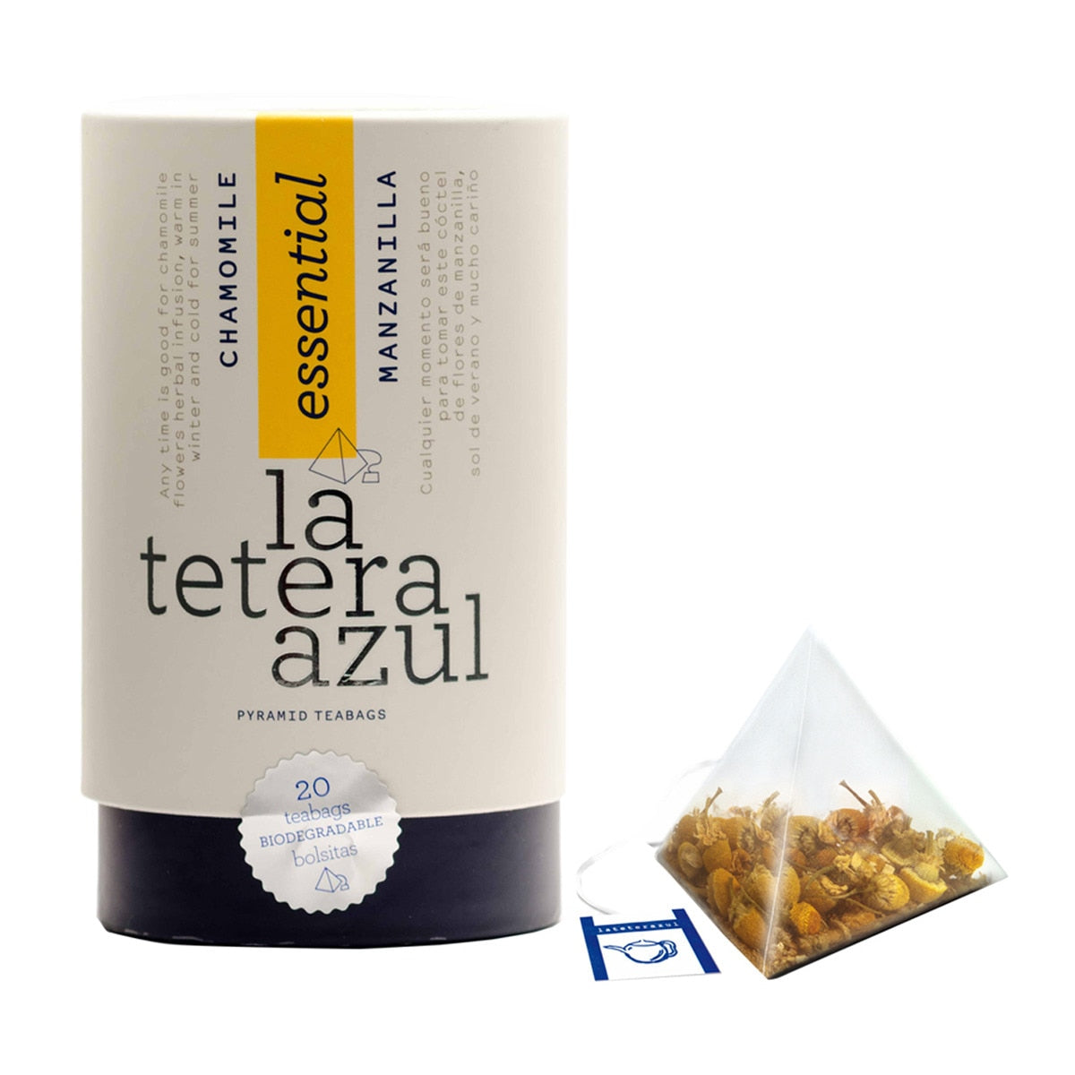 La Tetera Azul Chamomile Infusion – Spanish Herbal Tea 20 Bags