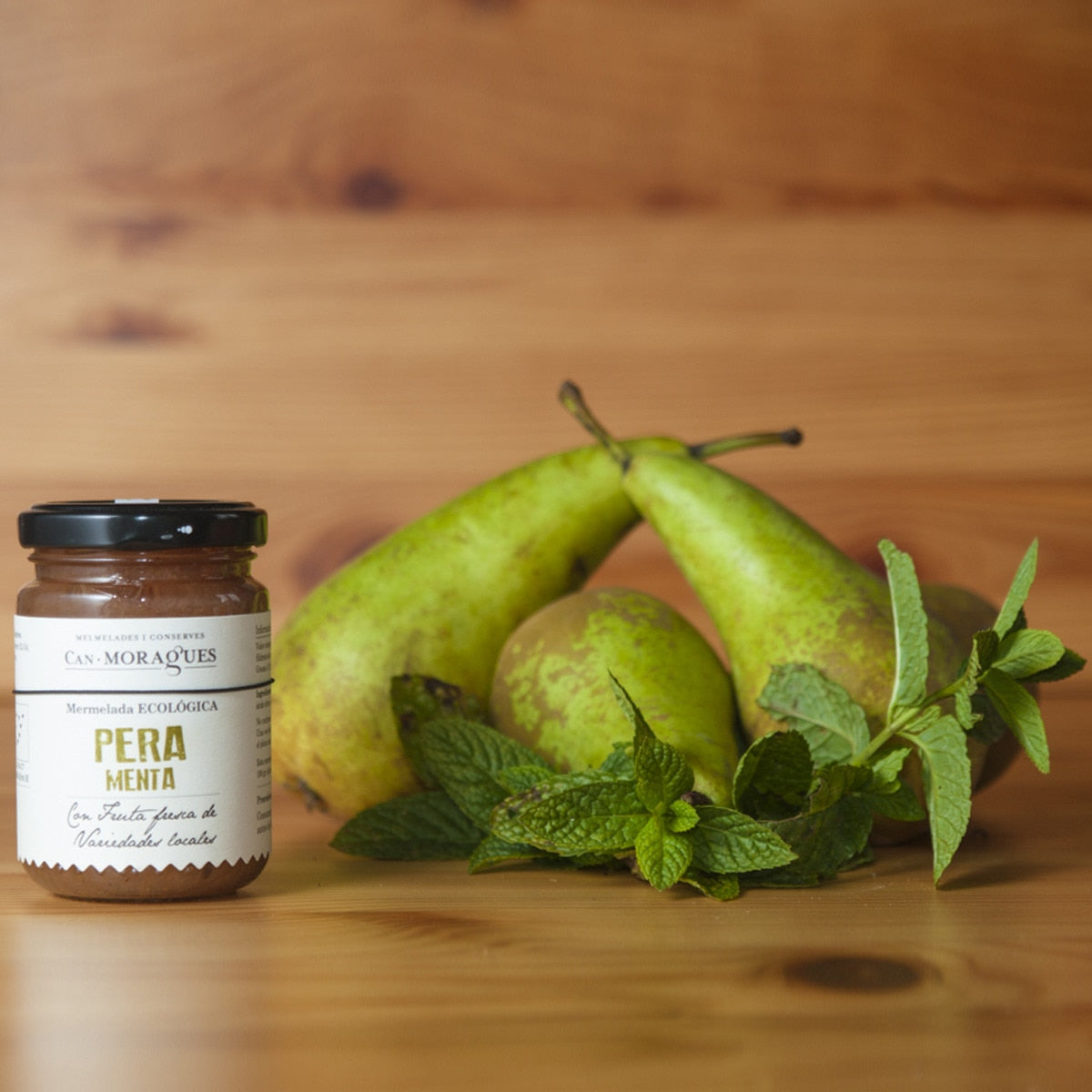 Can Moragues Organic Pear & Mint Jam – Spanish Preserve 170g