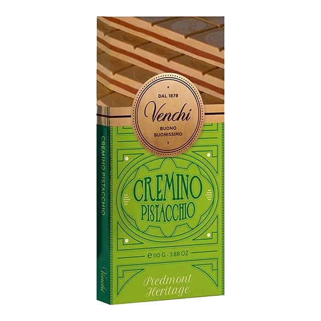 Venchi Cremino Chocolate & Pistachio – Italian Gianduja 110g
