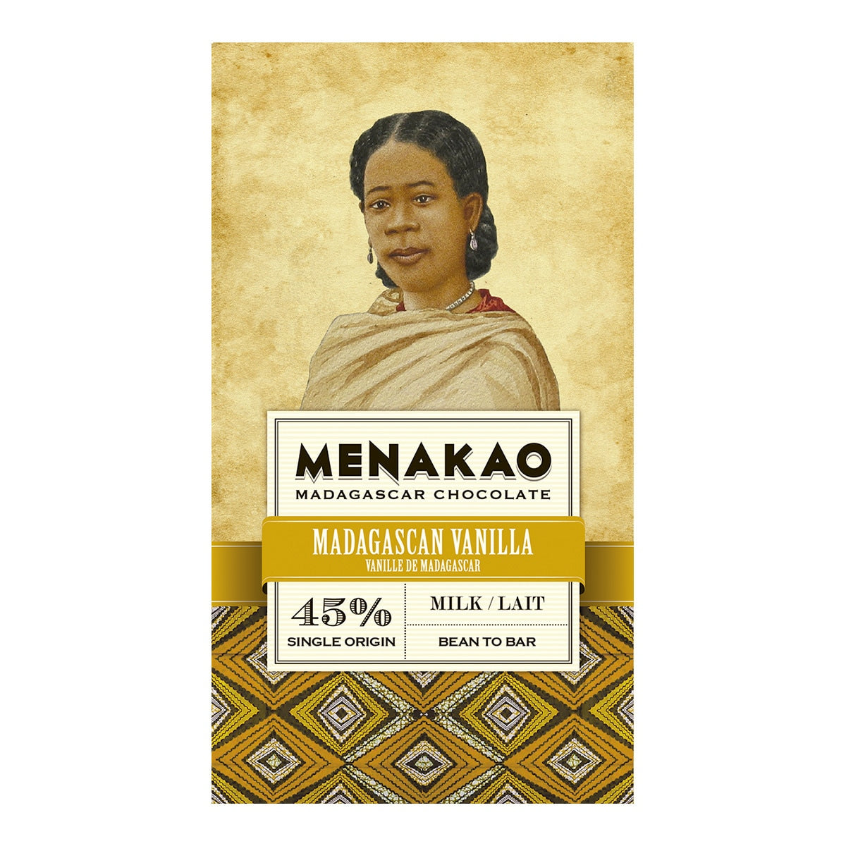 Menakao Milk Chocolate with Madagascar Vanilla – 75g