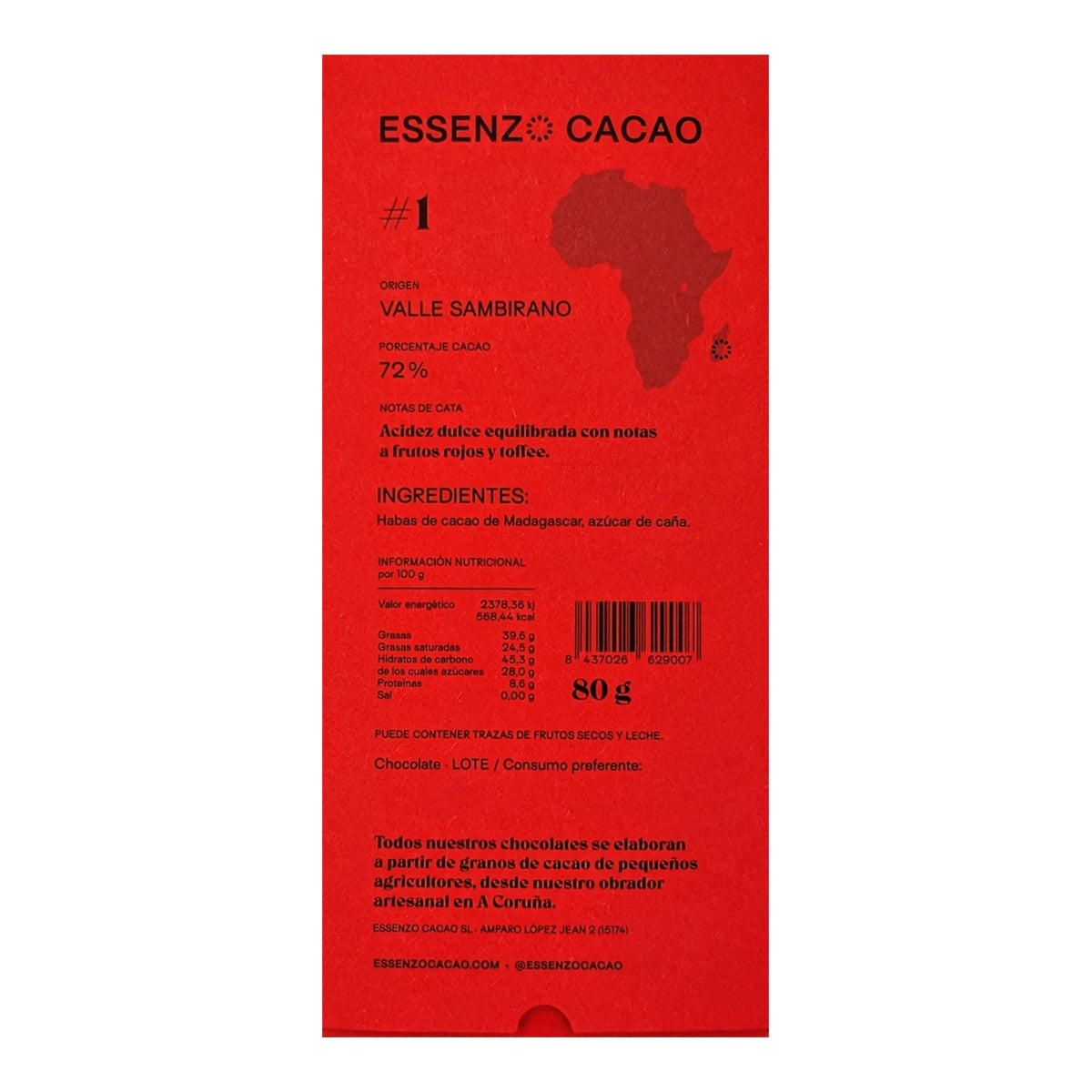Akesson Essenzo Madagascar 72% Dark Chocolate – Single-Origin Cacao 80g