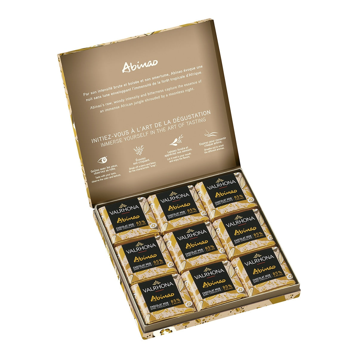 Valrhona Abinao 85% Dark Chocolate – Single-Origin Squares 90g