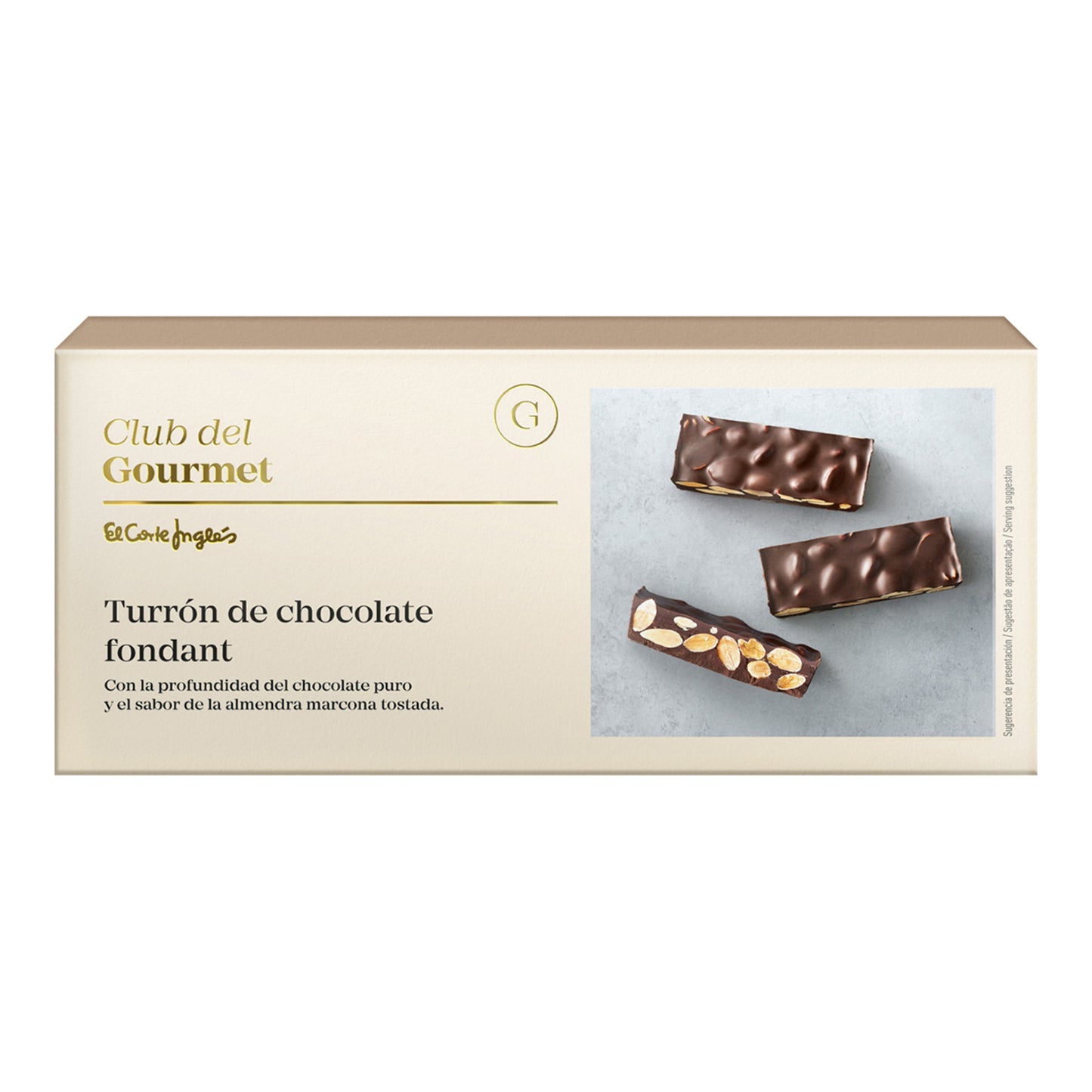 Club del Gourmet Dark Chocolate Turrón – Spanish Nougat 250g