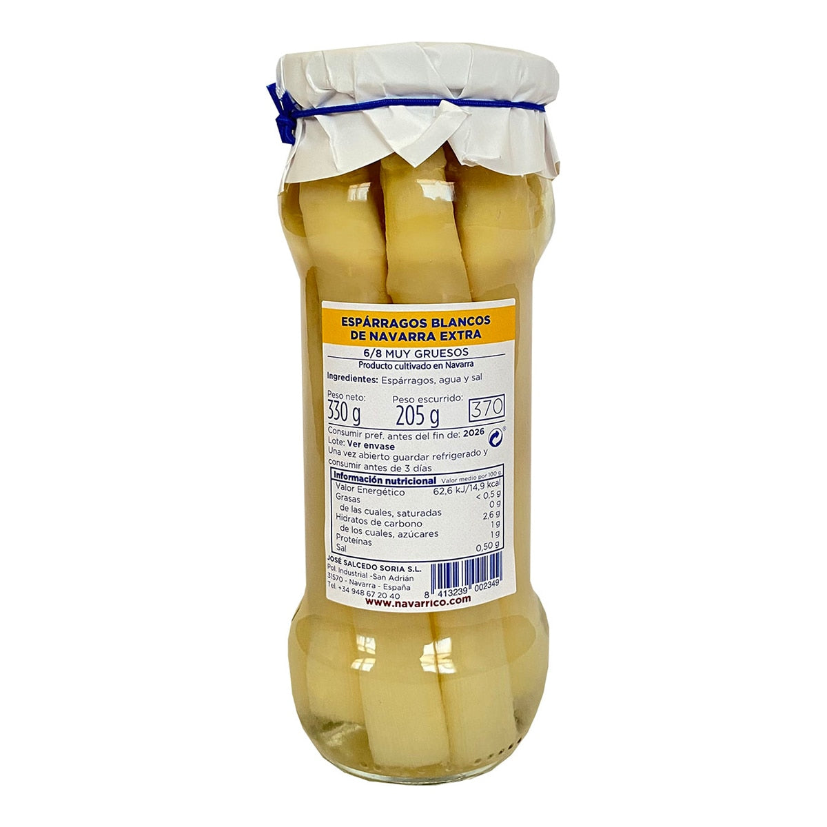 El Navarrico White Asparagus – Spanish Canned Vegetables 330g