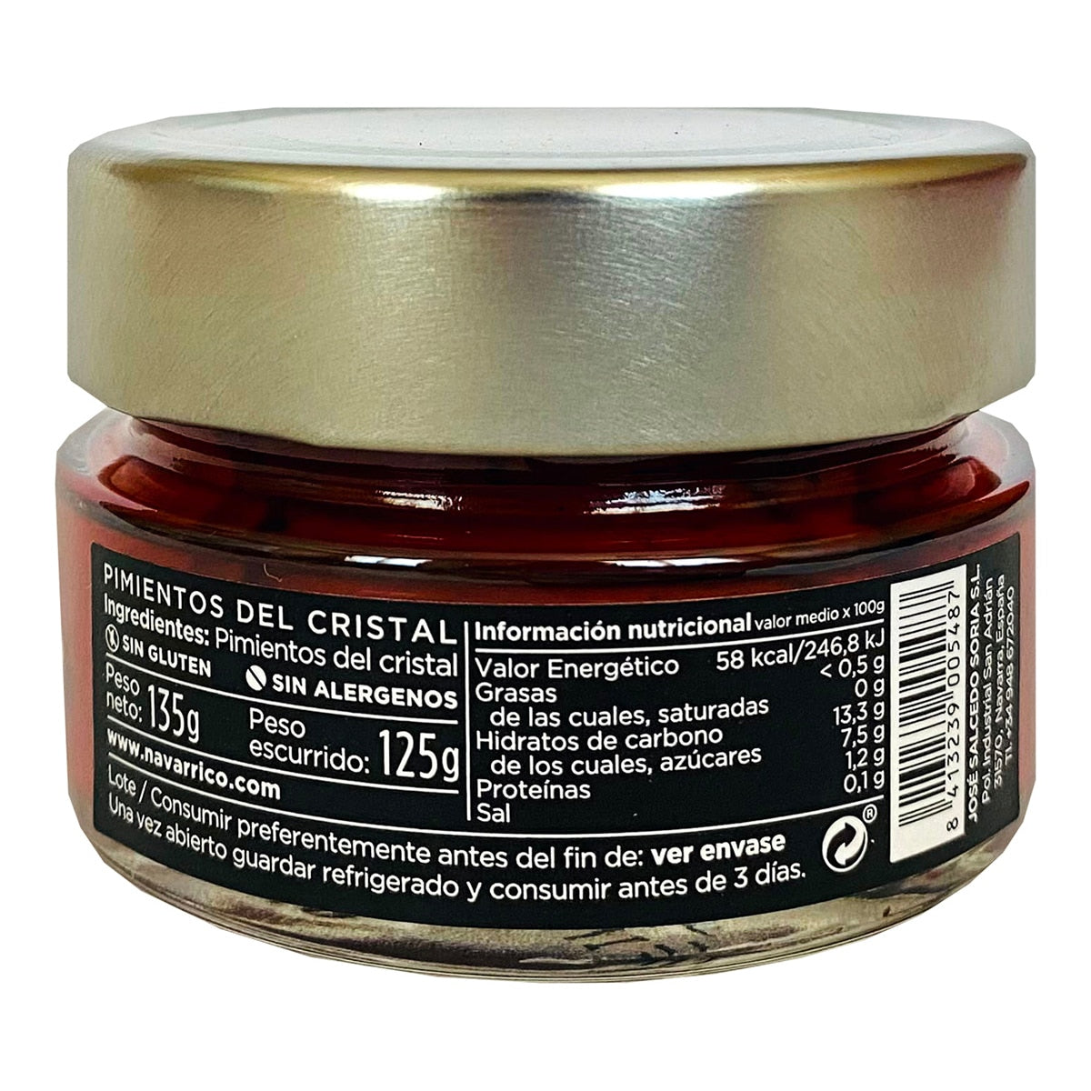 El Navarrico Roasted Peppers – Spanish Conserva 125g