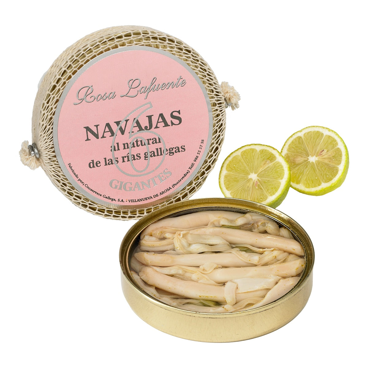 Rosa Lafuente Razor Clams from Galicia – DOP Natural 111g