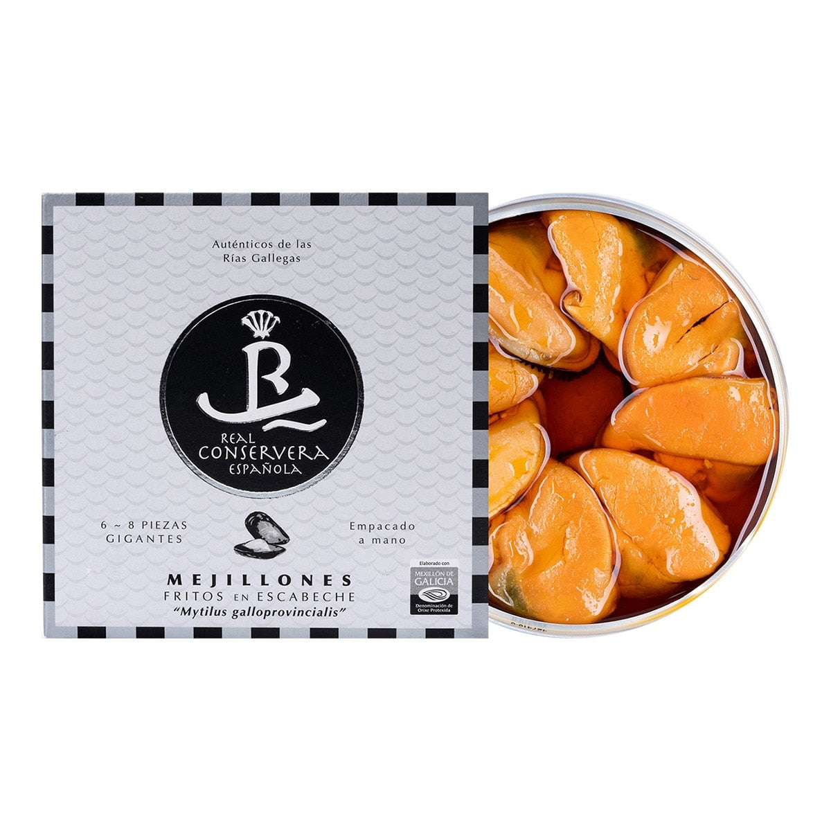 Real Conservera Española Giant Mussels in Spicy Escabeche – Galicia 120g
