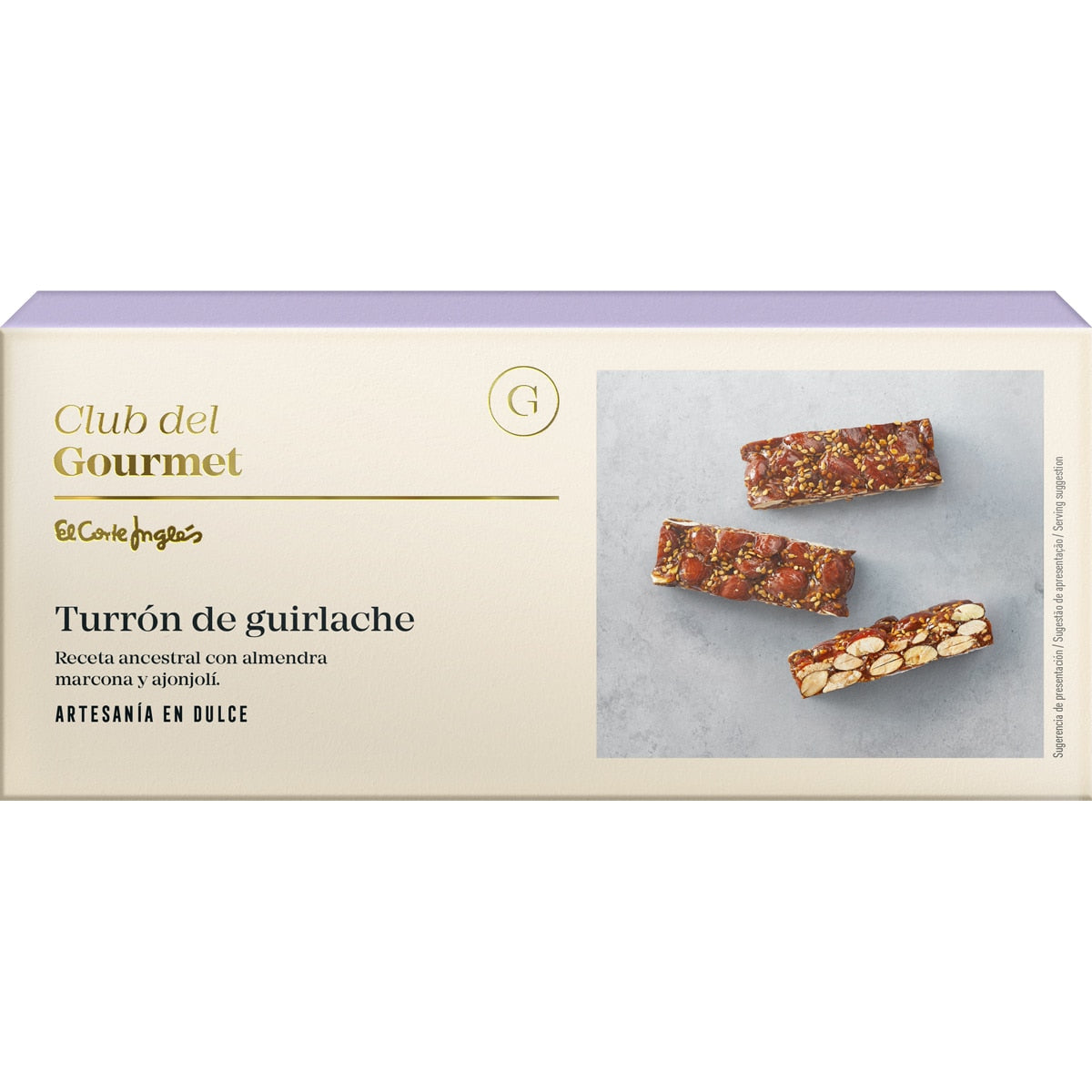 Club del Gourmet Guirlache Turrón – Spanish Almond Brittle 250g