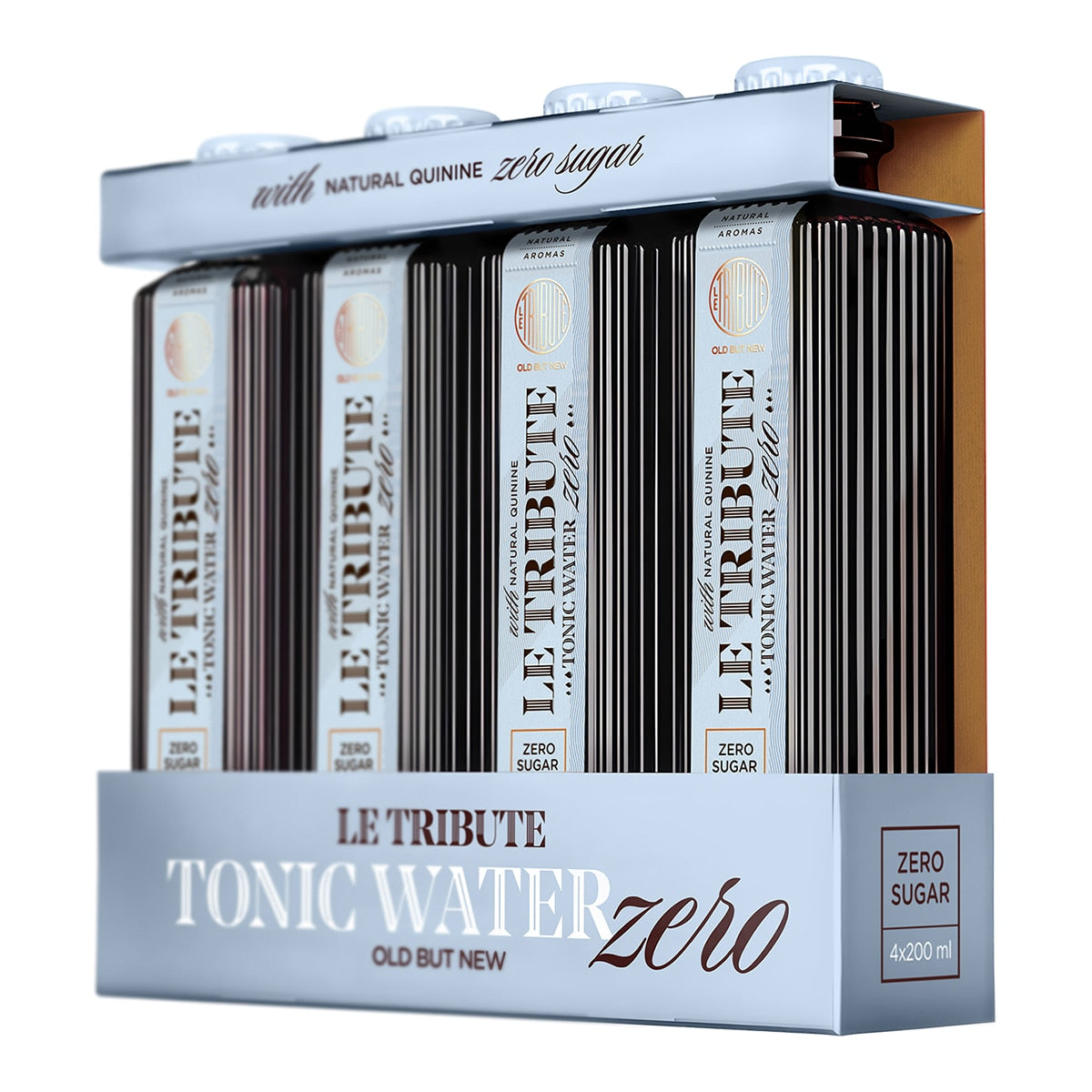 Le Tribute Zero Tonic Water – Spanish Sugar-Free Pack of 4 Bottles