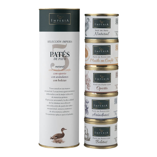 Imperia Duck Paté Assortment – 5 Flavours Gift Box 70g