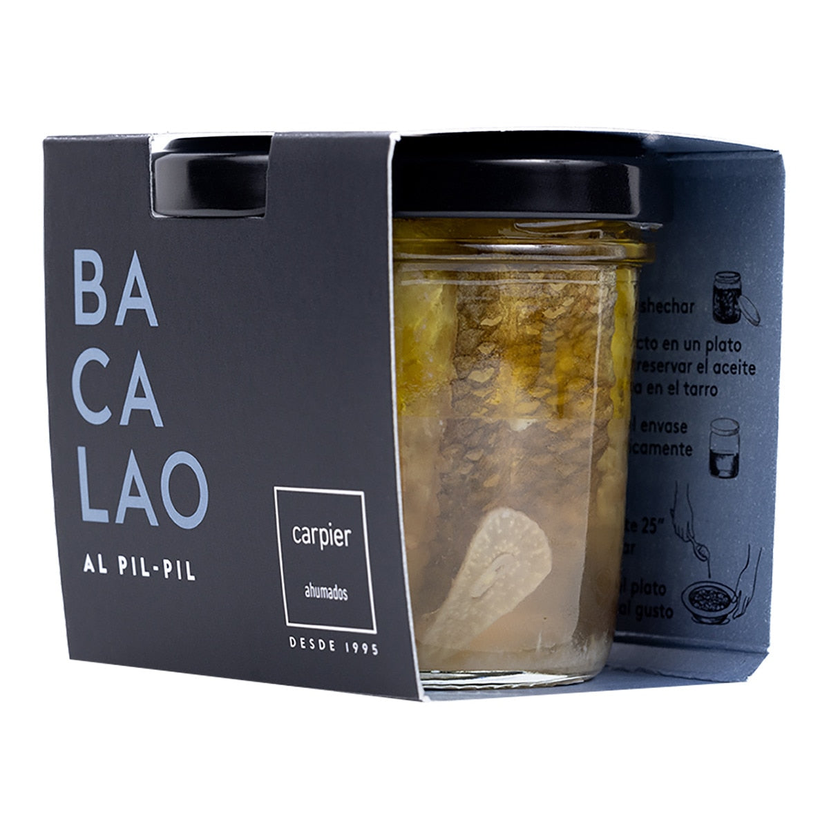 Carpier Smoked Cod Pil Pil – Spanish Canned Seafood 110g