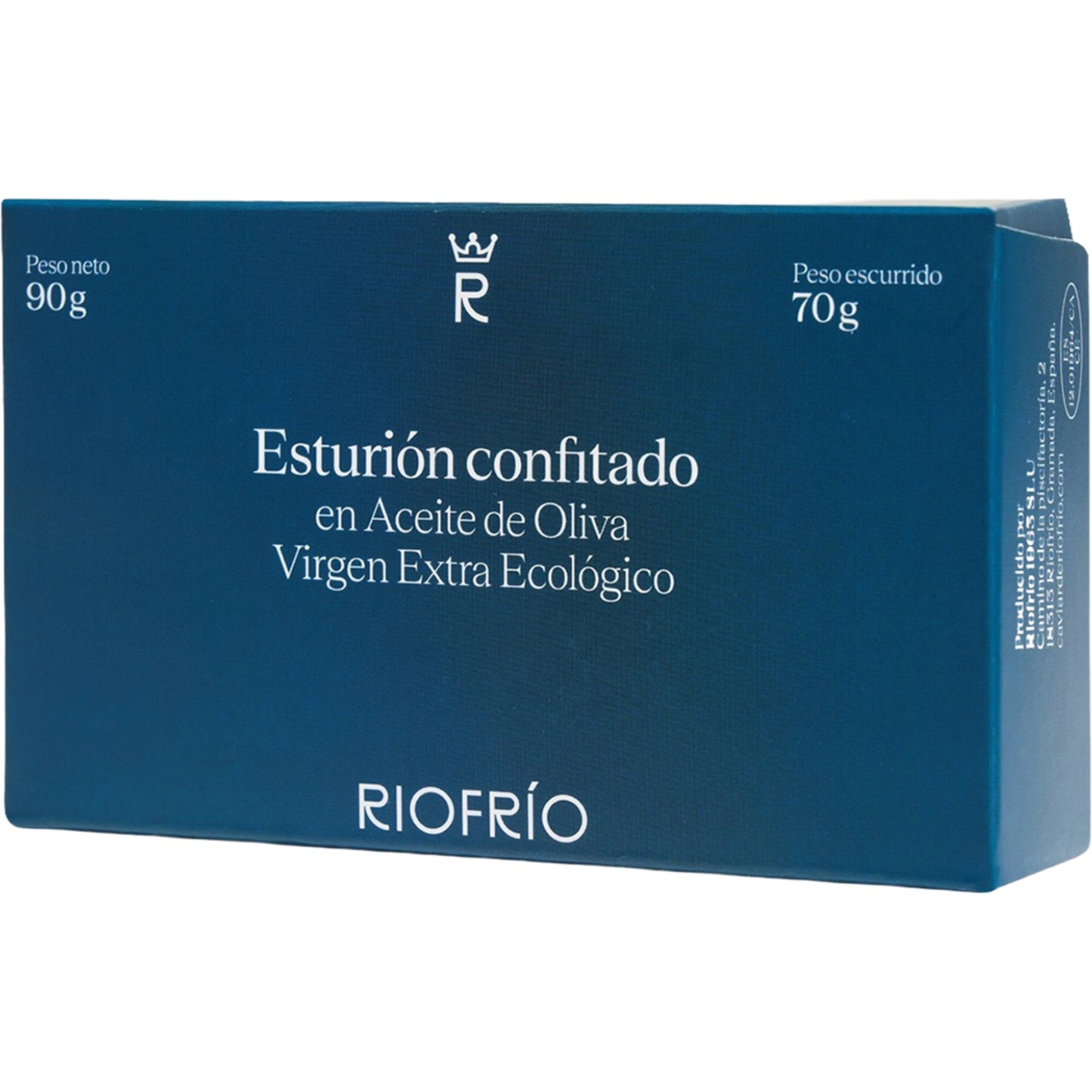 Riofrío Sturgeon Confited in Organic Olive Oil – Spanish Delicacy 90g