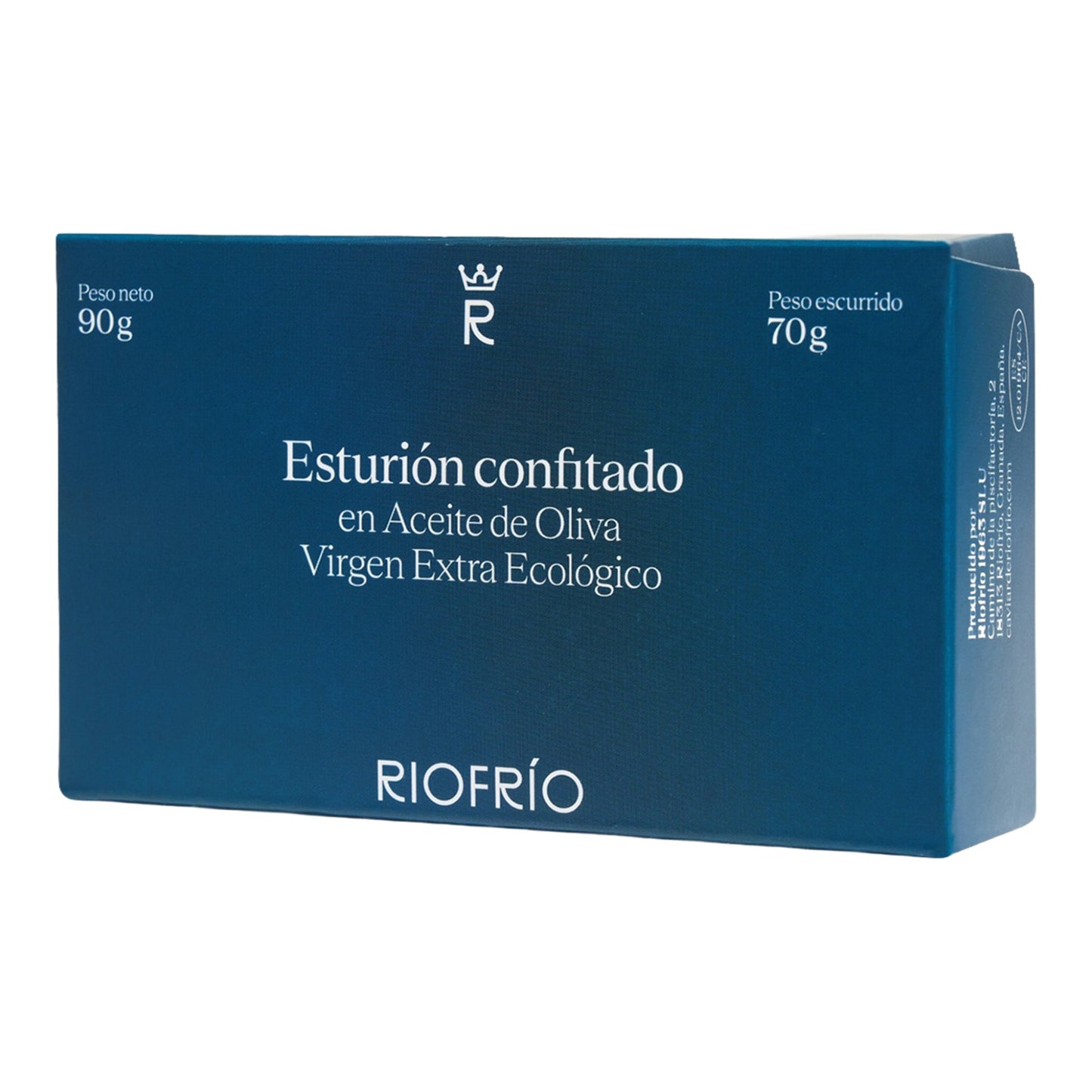 Riofrío Sturgeon Confited in Organic Olive Oil – Spanish Delicacy 90g