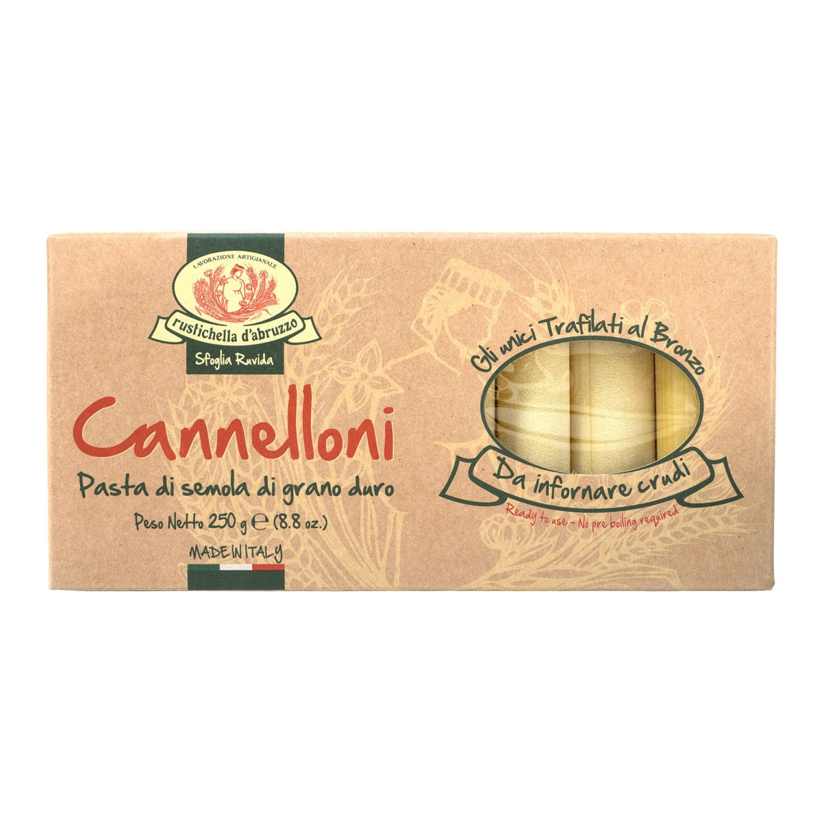 Rustichella d'Abruzzo Pasta for Canelones – Italian Dried Pasta 250g