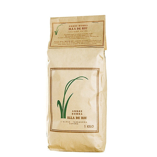 Illa Riu Arroz Bomba – Spanish Short-Grain Rice 1kg
