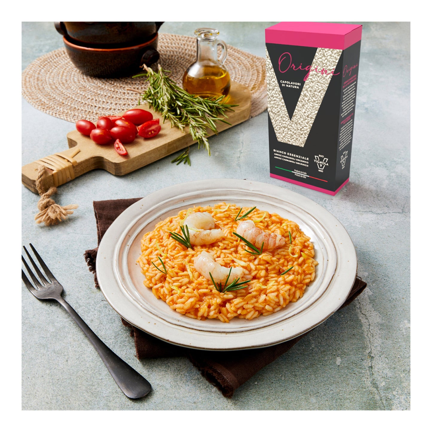Vignola Carnaroli Organic Rice – Italian Risotto Rice 340g