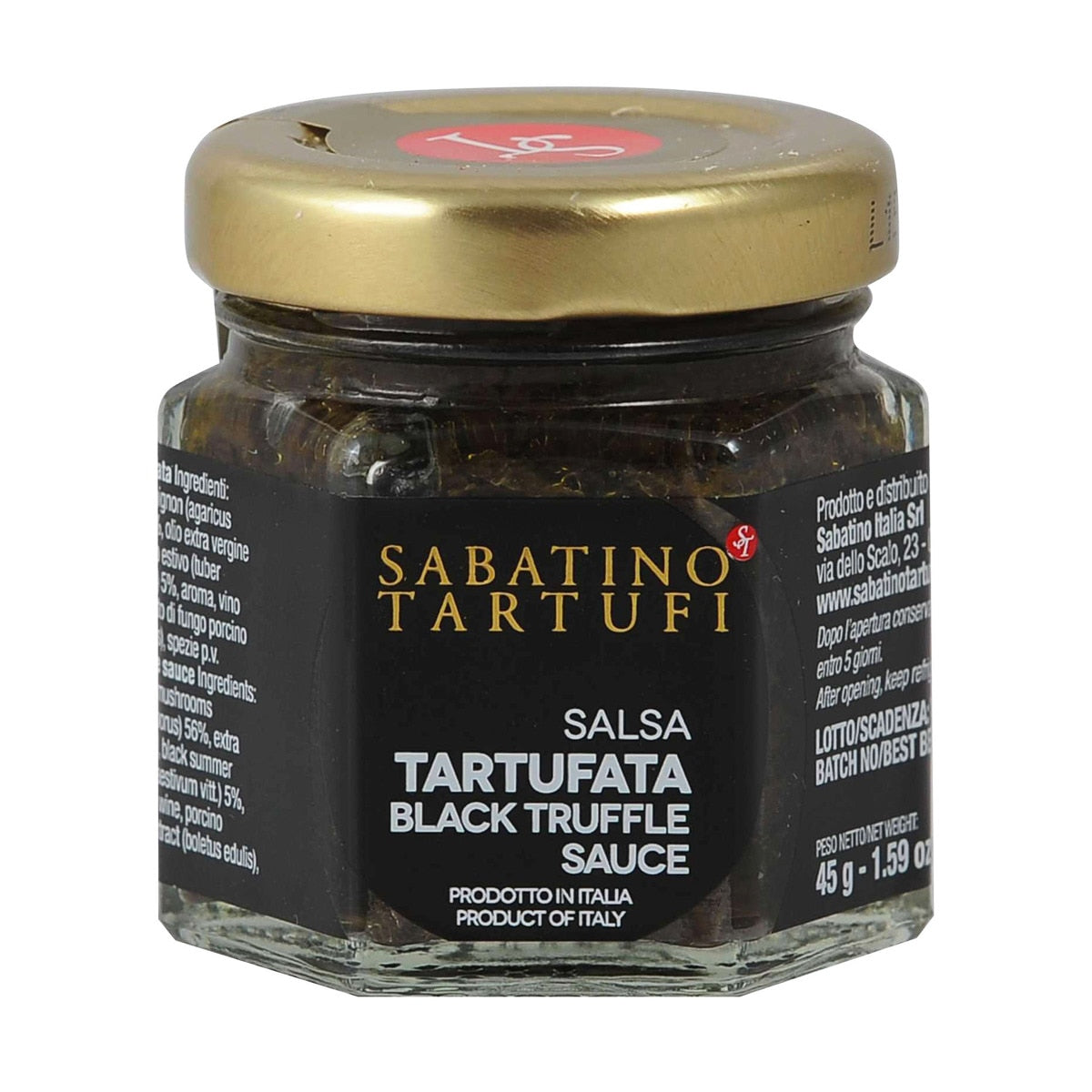 Sabatino Black Truffle Sauce – Italian Condiment 45g