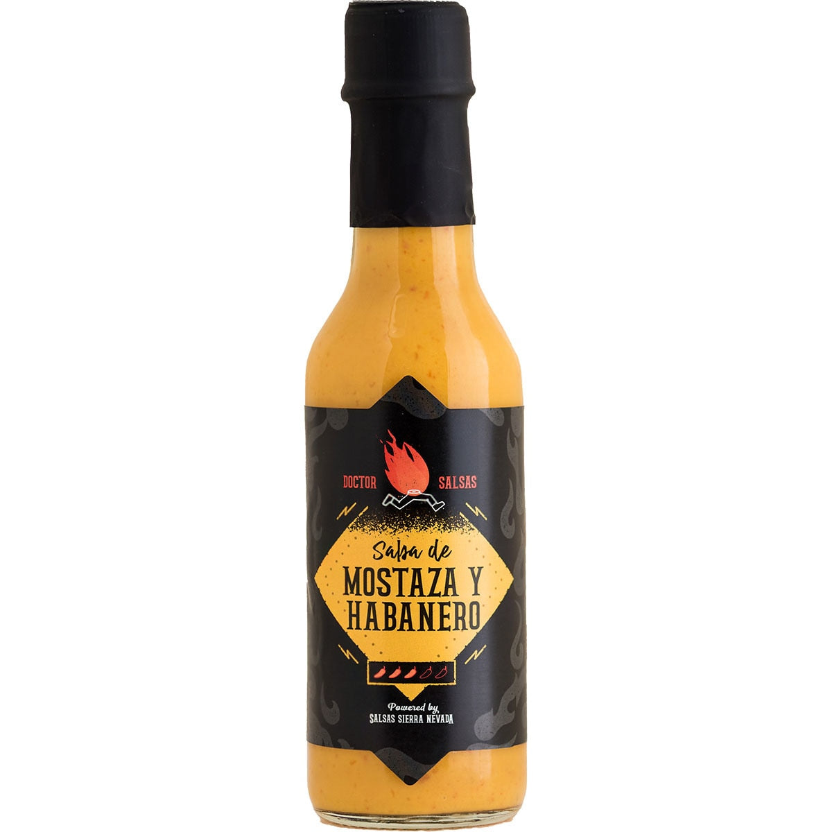 Doctor Salsas Mustard & Habanero Sauce – Spanish Hot Condiment 150g