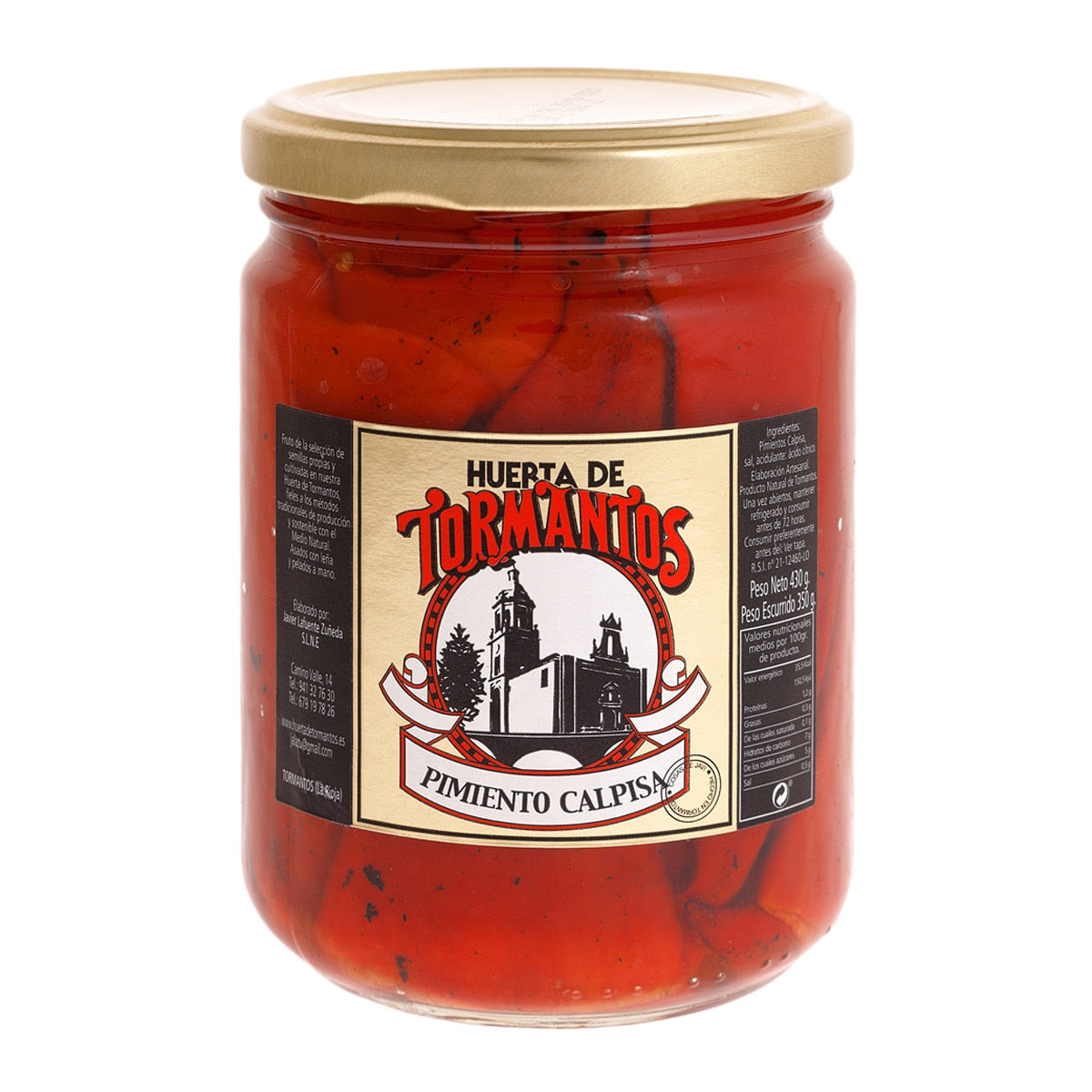 Calpisa Whole Roasted Peppers Huerta de Tormantos – Spanish 350g