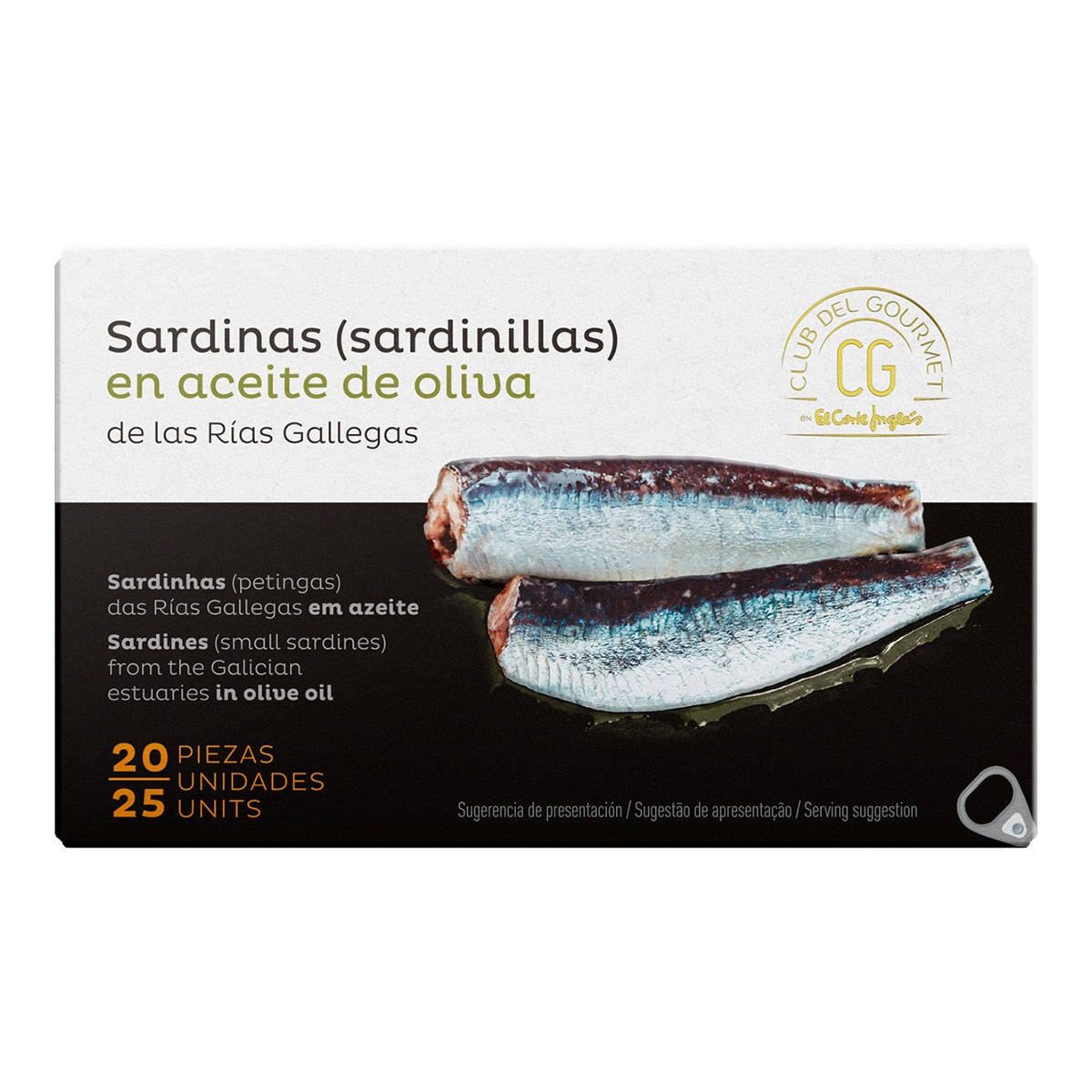 Club del Gourmet Galician Sardines – Rías de Galicia in Olive Oil 80g