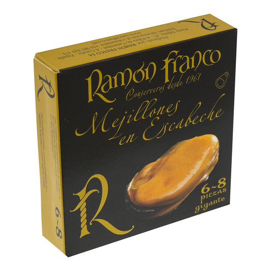 Ramón Franco Galician Mussels in Escabeche – Giant 6-8 Pieces 78g
