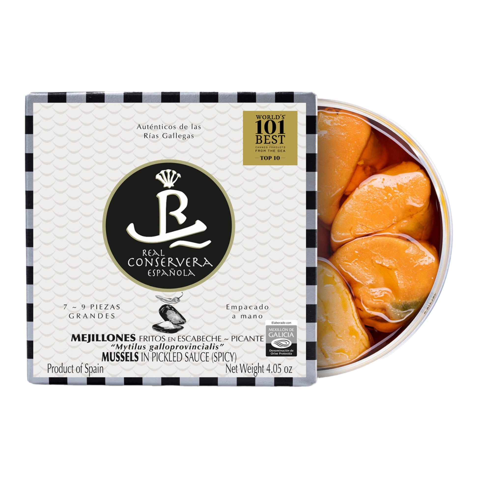 Real Conservera Española Galician Mussels in Escabeche – 120g