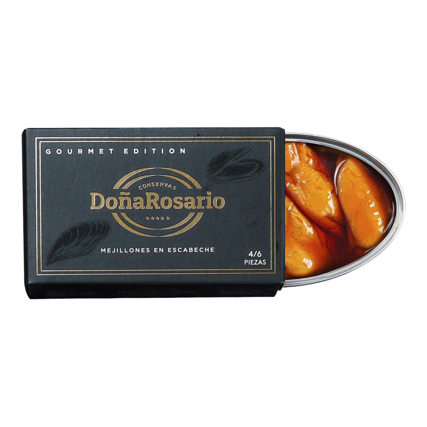 Doña Rosario Mussels in Escabeche – Spanish Gourmet Conserva 120g