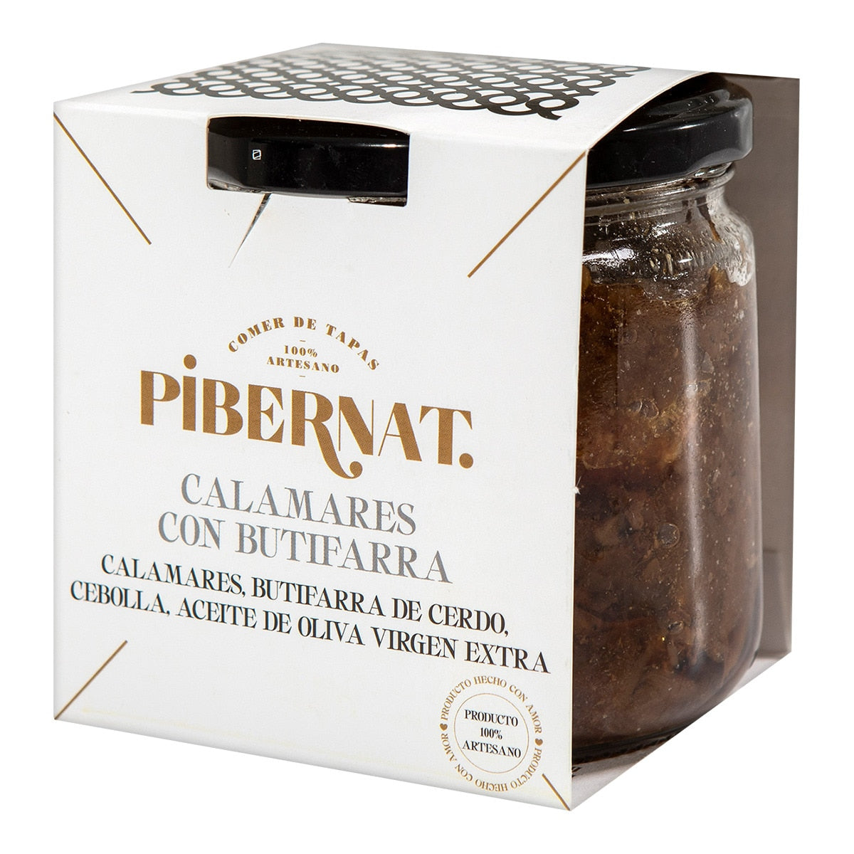 Pibernat Squid with Butifarra – Artisanal Spanish Conserva 275g