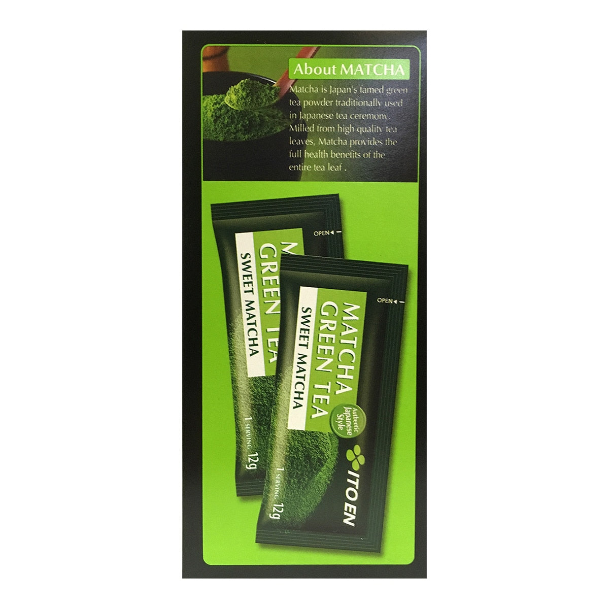 Ito En Matcha Green Tea Powder – Sweetened Japanese Blend 12g