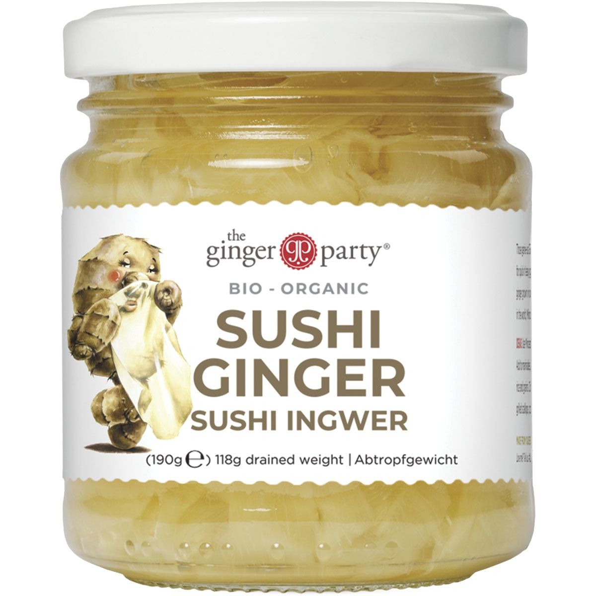 The Ginger People Pickled Ginger for Sushi – Organic 190g