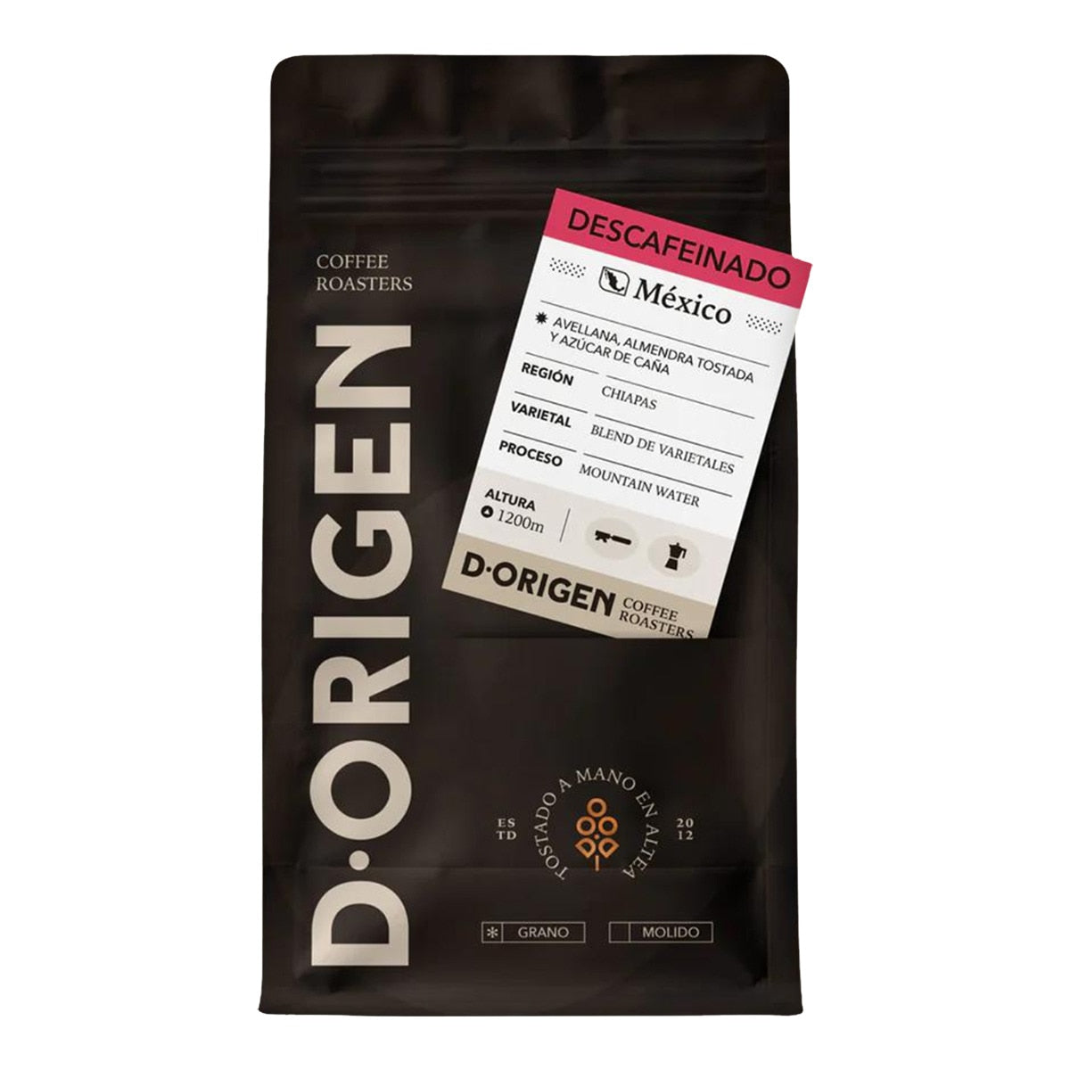 D'Origen Decaffeinated Peru Coffee Beans – 340g