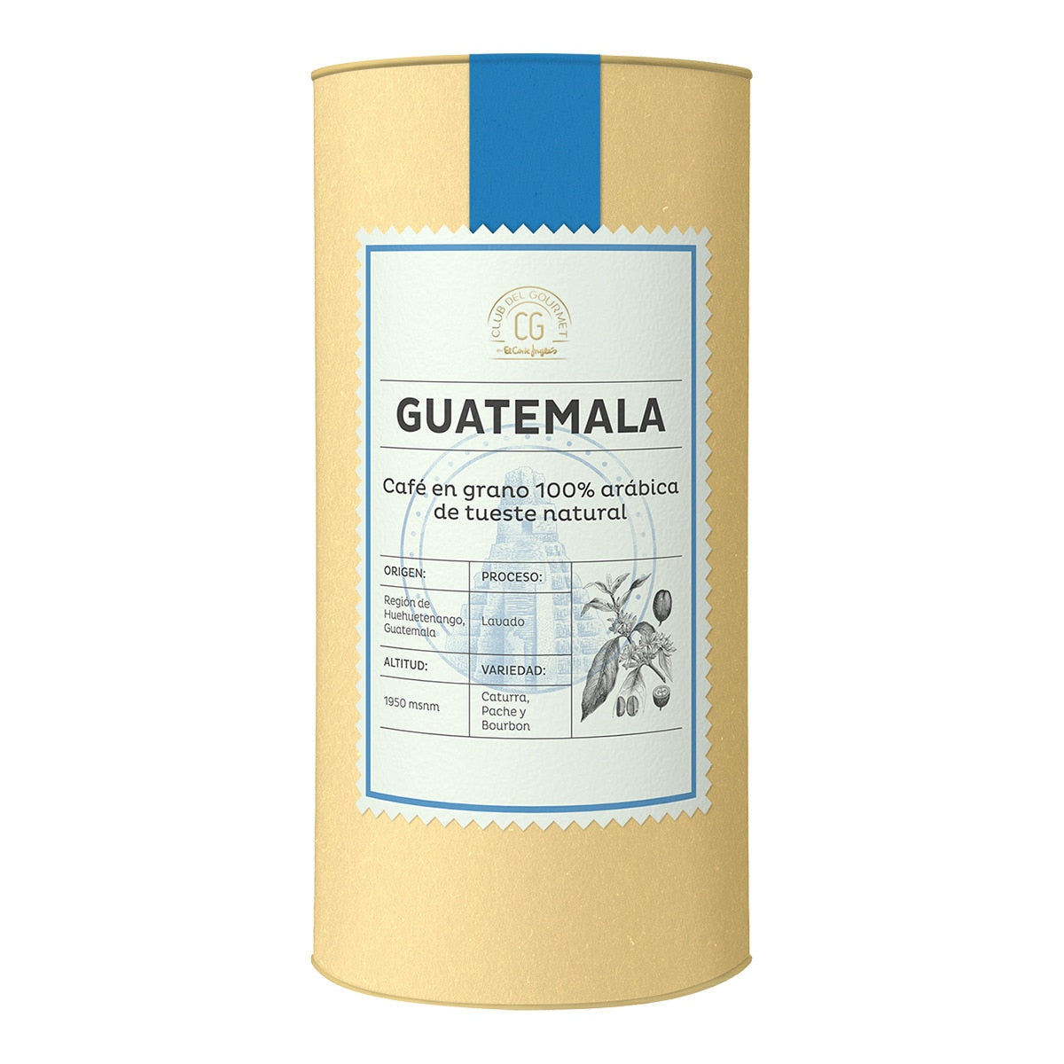 Club del Gourmet Guatemala Coffee Beans – Natural Roast 100% Arabica 250g