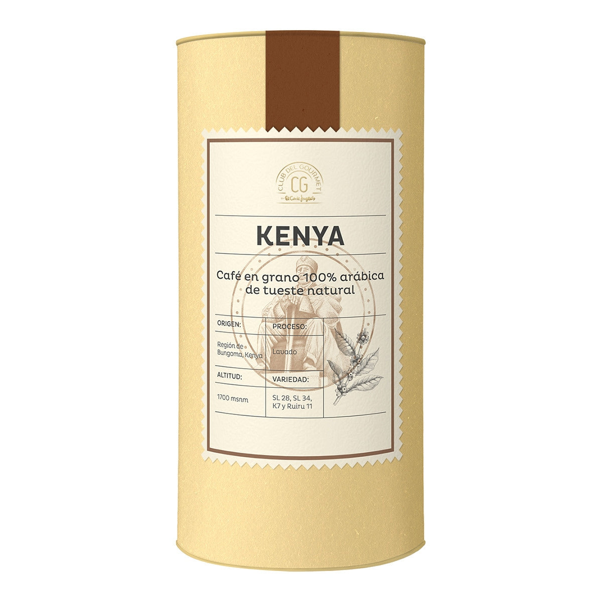 Club del Gourmet Kenya Natural Roast Coffee – 100% Arabica Beans 250g