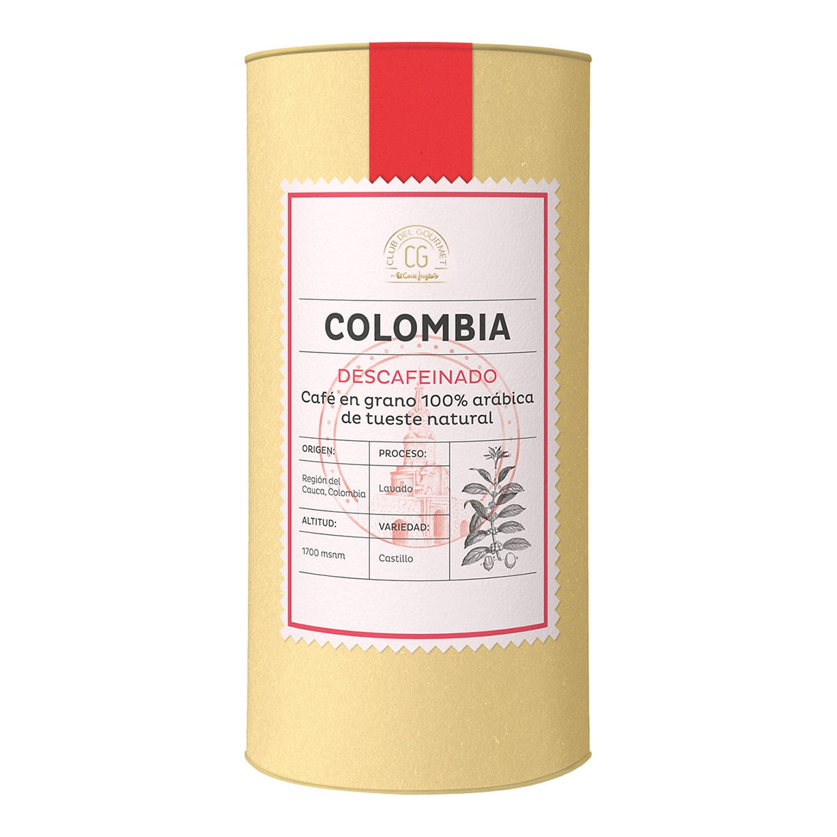 Club del Gourmet Colombian Decaf Coffee – 100% Arabica Whole Bean 250g