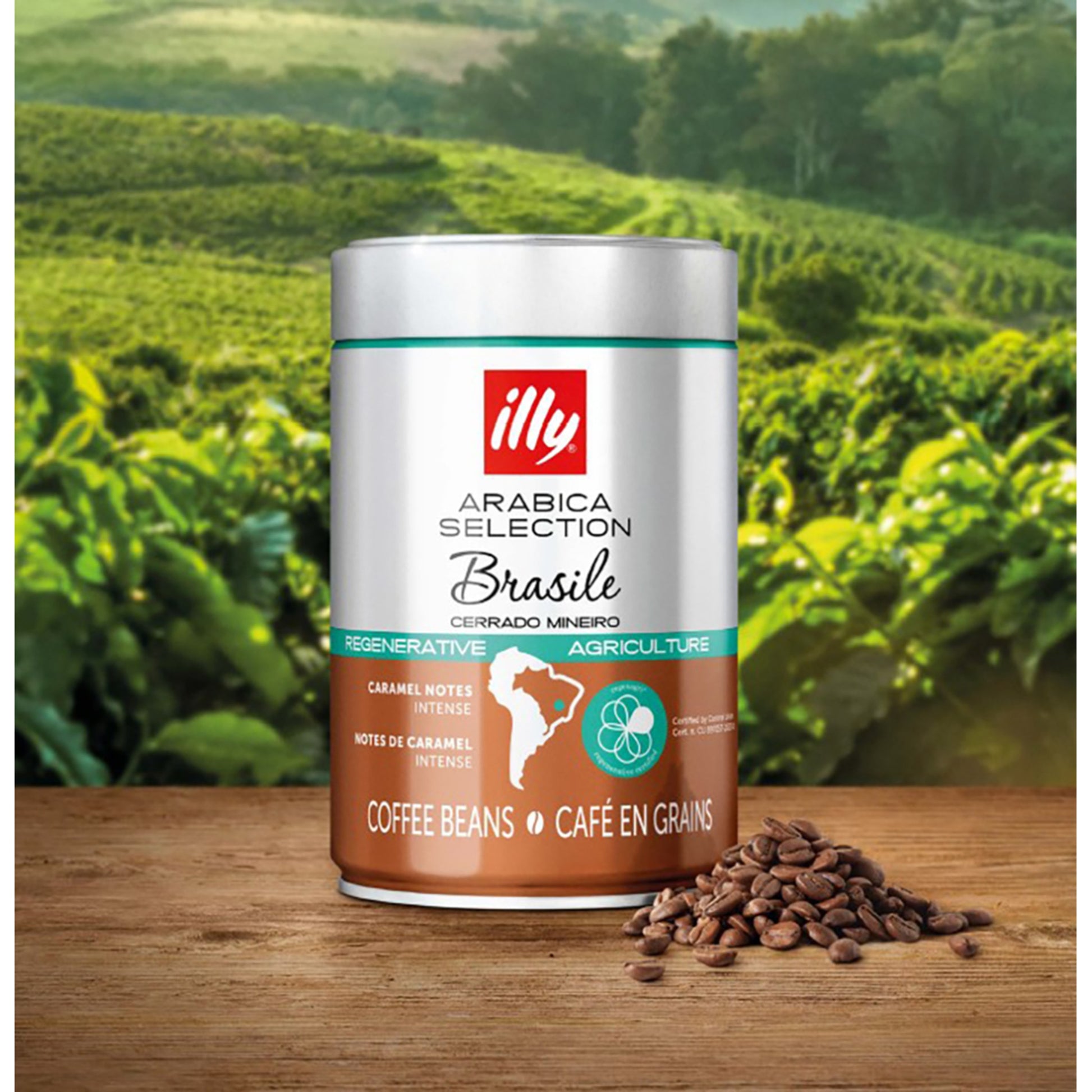Illy Brasil Cerrado Mineiro – 100% Arabica Whole Bean Coffee 250g