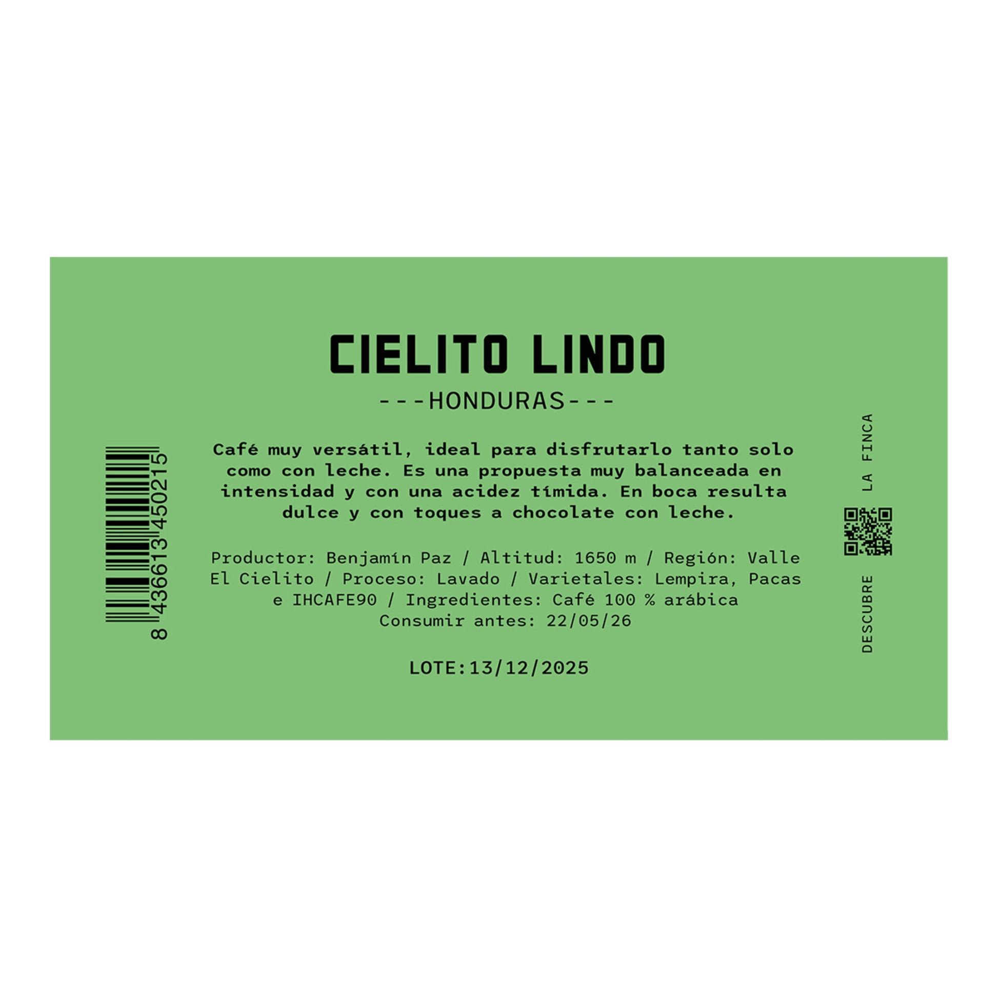 Cielito Lindo Honduras Single-Origin Coffee Beans – 250g