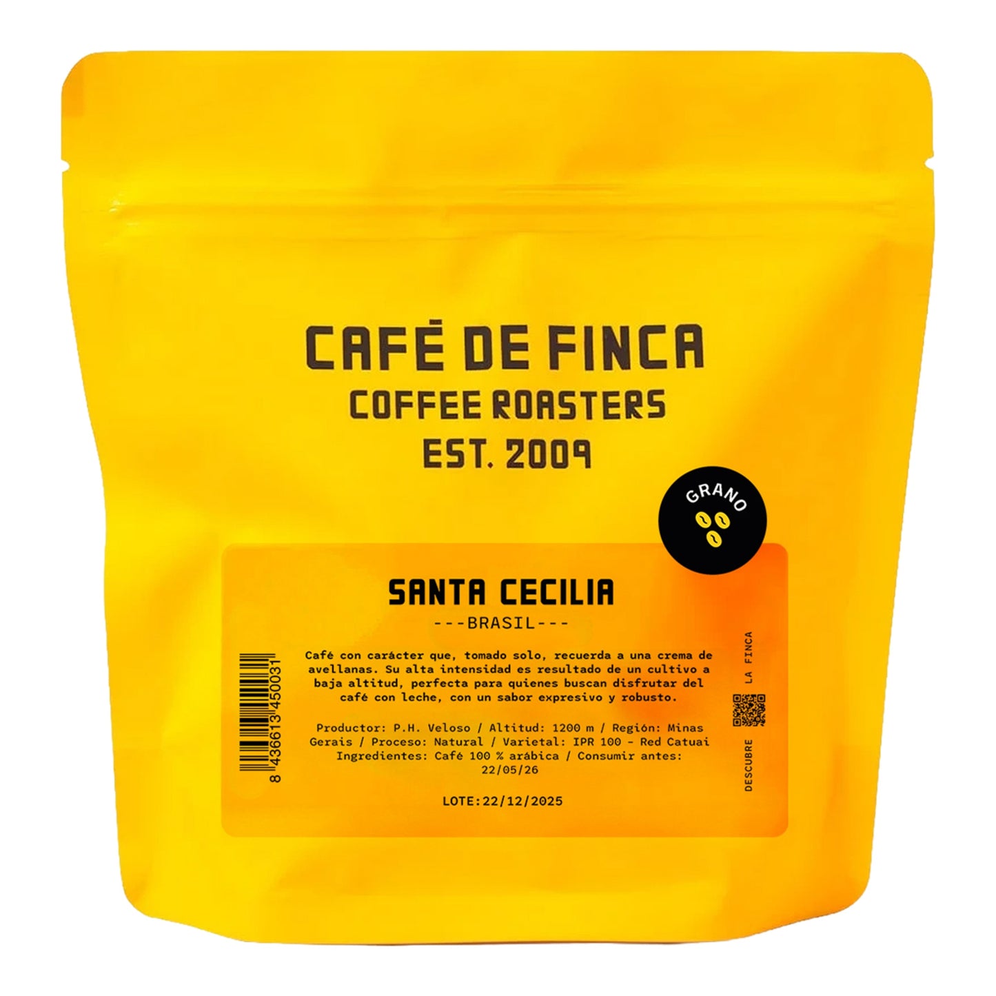 Santa Cecilia Brasil Coffee Beans – Single-Origin Finca 250g