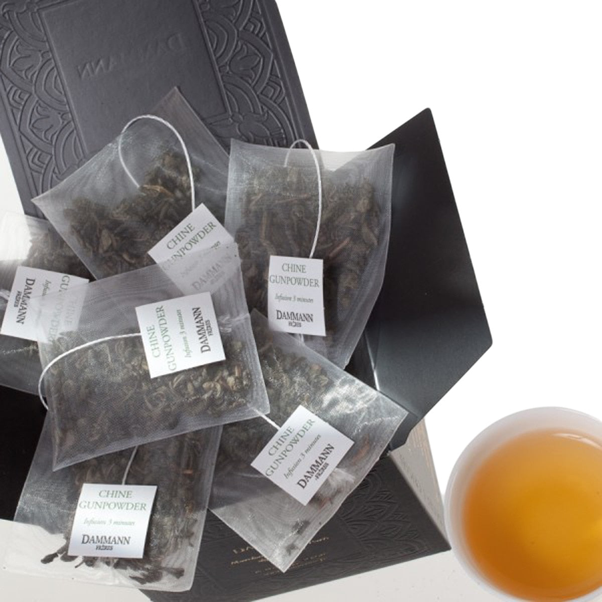 Dammann Gunpowder Green Tea – 25 Tea Bags 50g