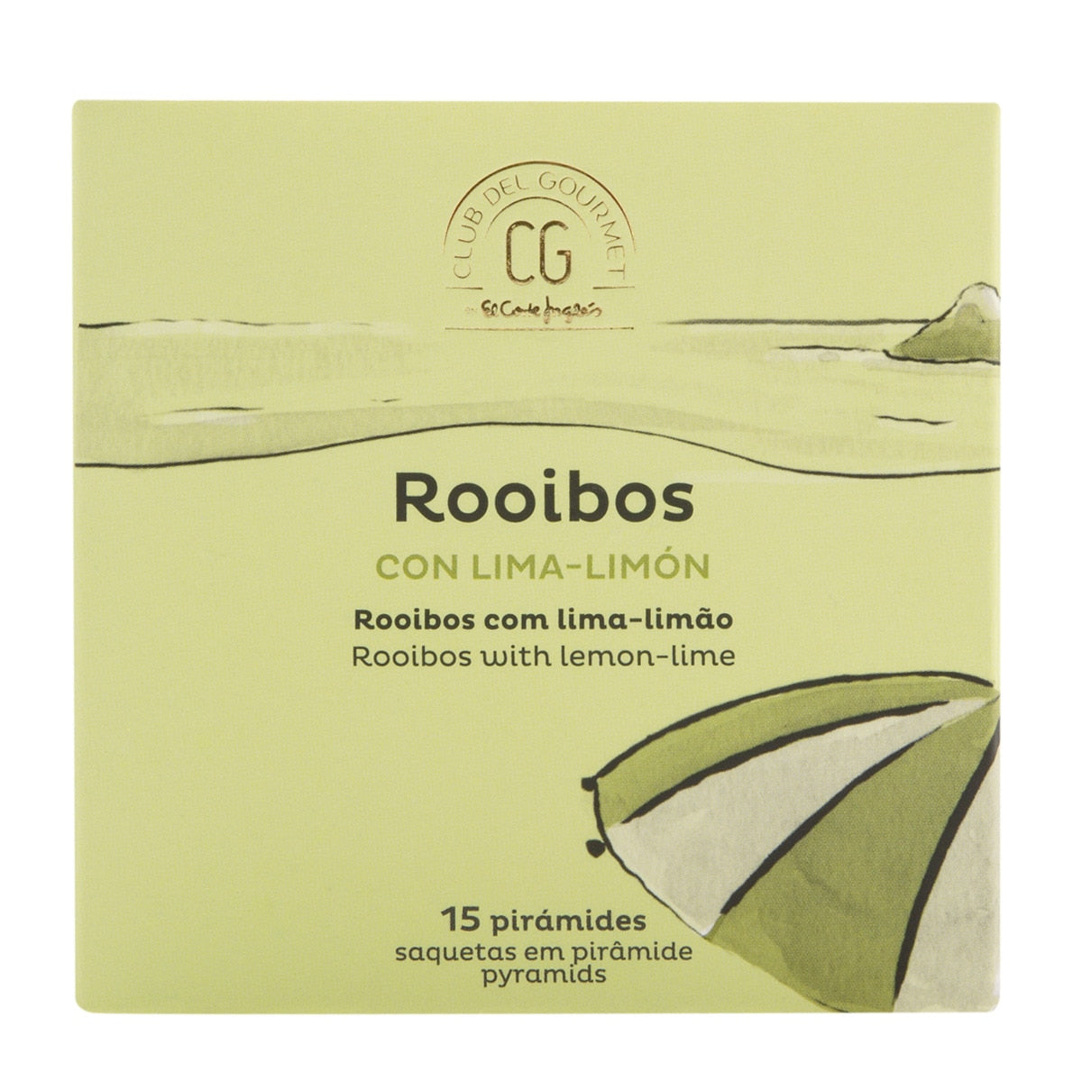 Club del Gourmet Rooibos Infusion with Lime & Lemon – 15 Tea Bags 33g