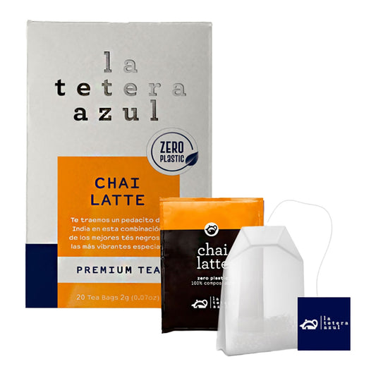La Tetera Azul Chai Latte Tea – Premium Spiced Tea 20 Sachets