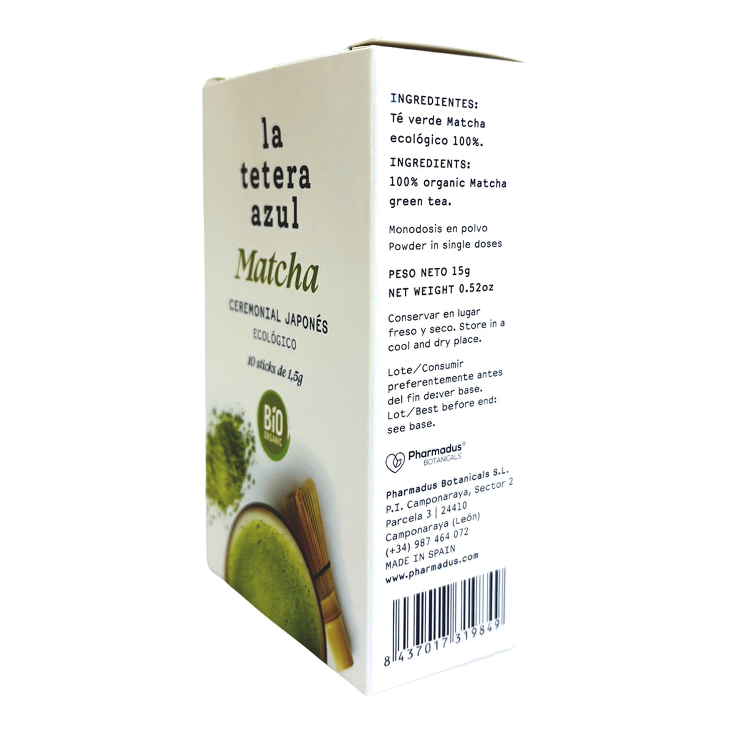 La Tetera Azul Ceremonial Matcha Tea – Organic Japanese Green Tea 15g
