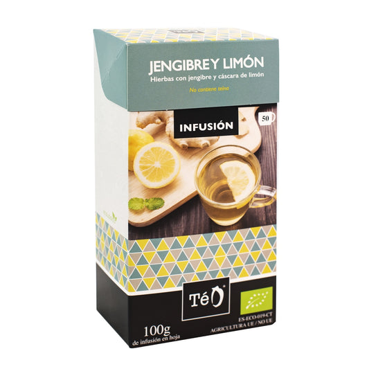 TéO Organic Ginger & Lemon Infusion – Spanish Herbal Tea 100g