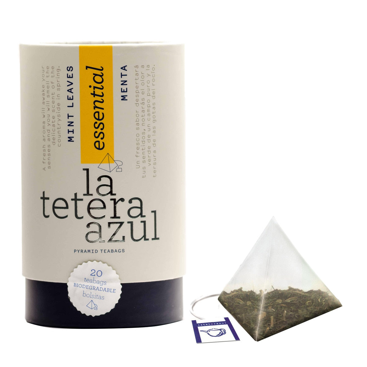 La Tetera Azul Mint Infusion – Spanish Herbal Tea 20 Bags