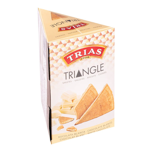 Trias Triangle White Chocolate Cookies – Spanish Shortbread 100g