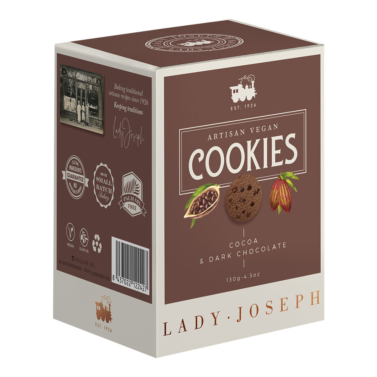 Lady Joseph Artisanal Cocoa & Chocolate Biscuits – Spanish Cookies 130g